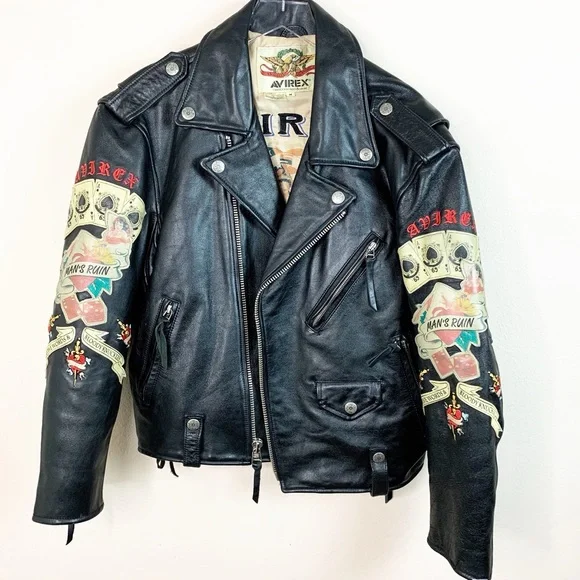 Vintage | Jackets & Coats | Vintage Avirex Leather Motorcycle 